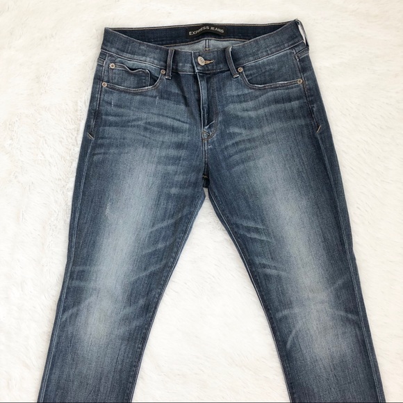 Express Mid Rise Super Skinny Jeans - Picture 4 of 6